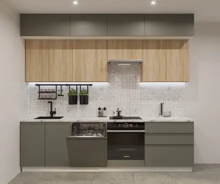 Дуб сонома Обсидиан Лайн - 44 (2800 мм)